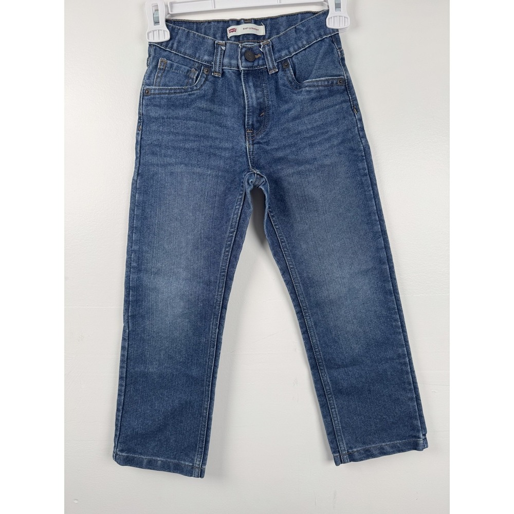 Levis 514 Jeans Boys 7 (21x20) Regular Blue Straight Fit Youth Kids 6-7 YRS